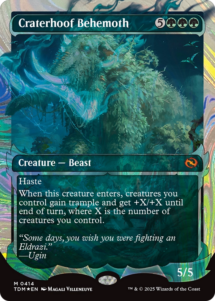 Craterhoof Behemoth (Showcase) (Halo Foil) [Tarkir: Dragonstorm] - Magic: The Gathering - Card Brawlers | Quebec | Canada |