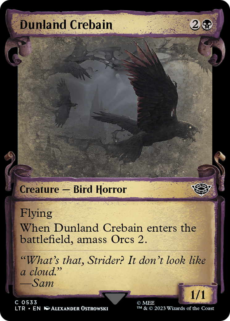 Dunland Crebain [The Lord of the Rings: Tales of Middle-Earth Showcase Scrolls] - Magic: The Gathering - Card Brawlers | Quebec | Canada |