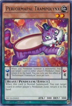 Performapal Trampolynx [NECH-EN002] Rare - Yu-Gi-Oh! - Card Brawlers | Quebec | Canada |