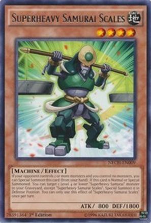 Superheavy Samurai Scales [NECH-EN009] Rare - Yu-Gi-Oh! - Card Brawlers | Quebec | Canada |