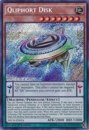 Qliphort Disk [NECH-EN024] Secret Rare - Yu-Gi-Oh! - Card Brawlers | Quebec | Canada |
