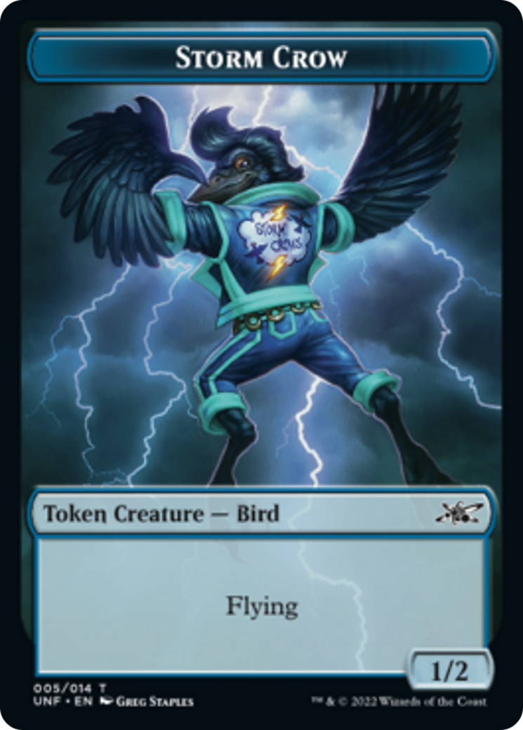Clown Robot (003) // Storm Crow Double-Sided Token [Unfinity Tokens] - Magic: The Gathering - Card Brawlers | Quebec | Canada |
