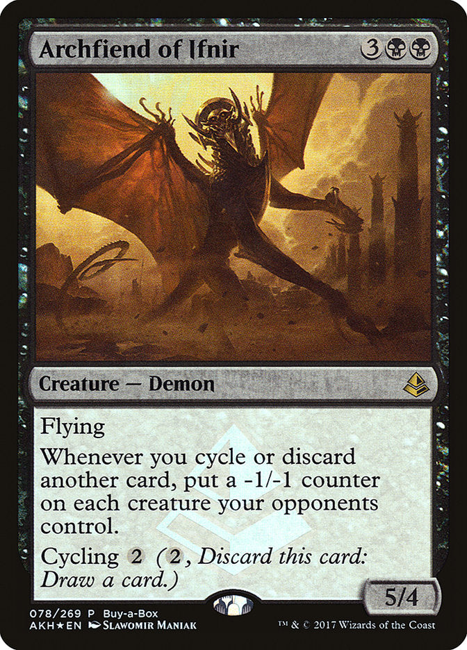 Archfiend of Ifnir (Buy-A-Box) [Amonkhet Promos] - Magic: The Gathering - Card Brawlers | Quebec | Canada |