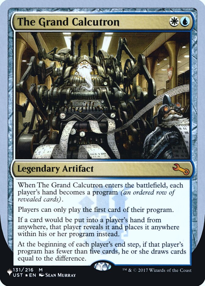 The Grand Calcutron (Unfinity Foil Edition) [The List] - Magic: The Gathering - Card Brawlers | Quebec | Canada |