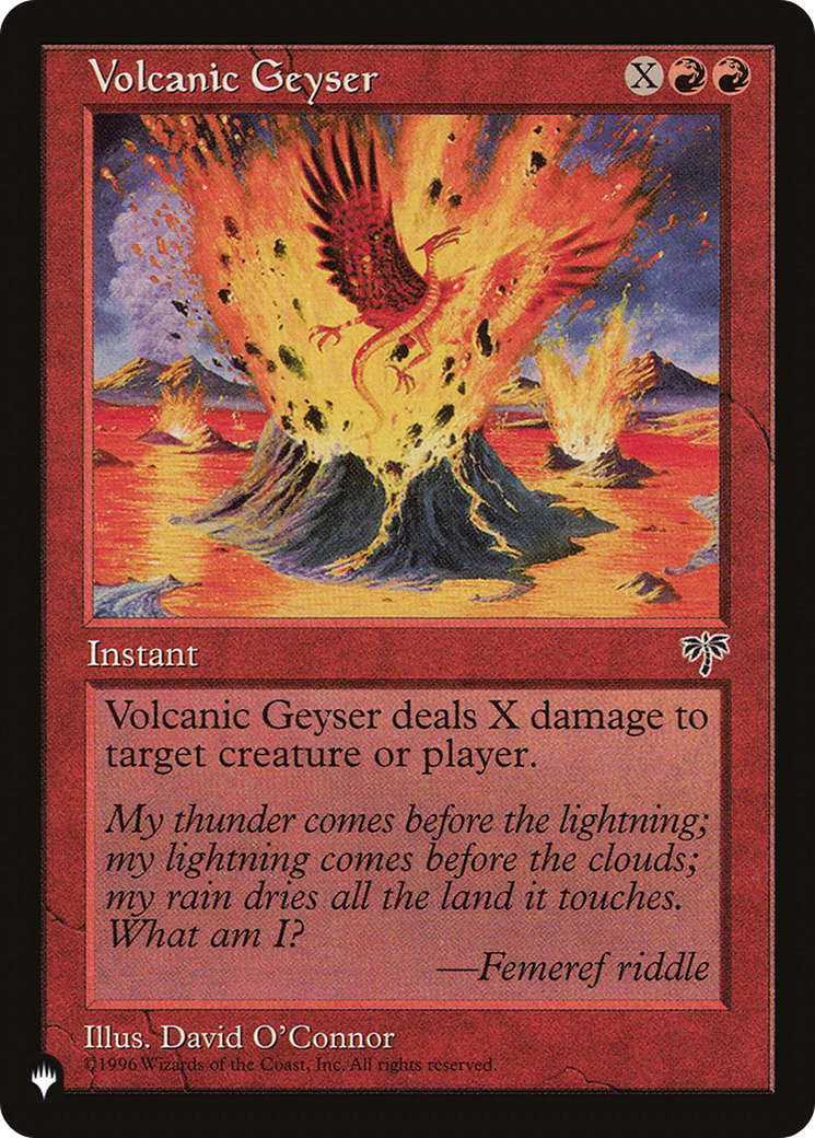 Volcanic Geyser [The List] - Magic: The Gathering - Card Brawlers | Quebec | Canada |