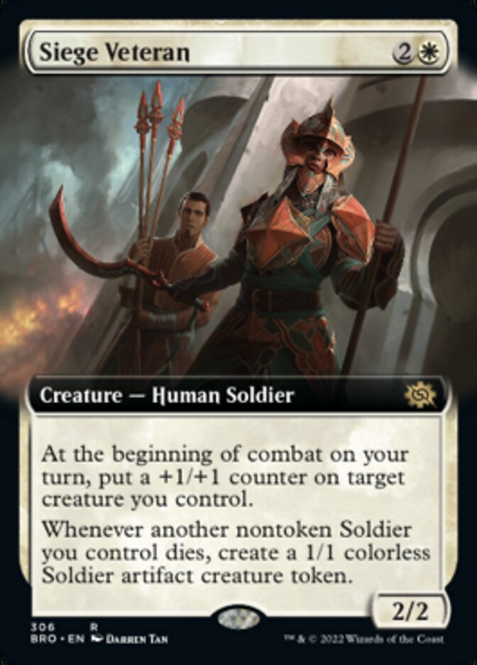 Siege Veteran (Extended Art) [The Brothers' War] - Magic: The Gathering - Card Brawlers | Quebec | Canada |