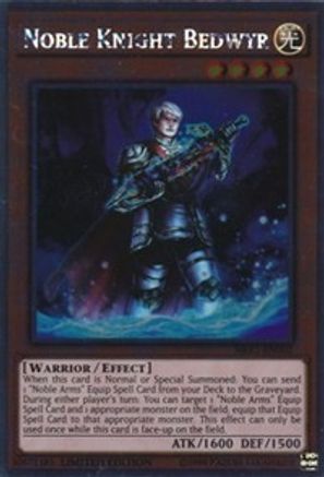 Noble Knight Bedwyr [NKRT-EN002] Platinum Rare - Yu-Gi-Oh! - Card Brawlers | Quebec | Canada |