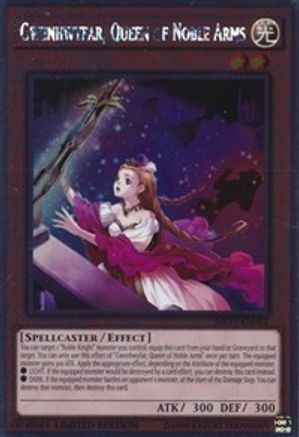 Gwenhwyfar, Queen of Noble Arms [NKRT-EN012] Platinum Rare - Yu-Gi-Oh! - Card Brawlers | Quebec | Canada |