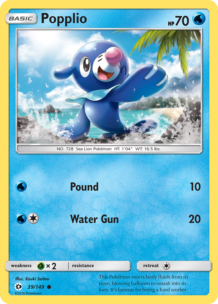 Popplio (39/149) [Sun & Moon: Base Set] - Pokémon - Card Brawlers | Quebec | Canada |