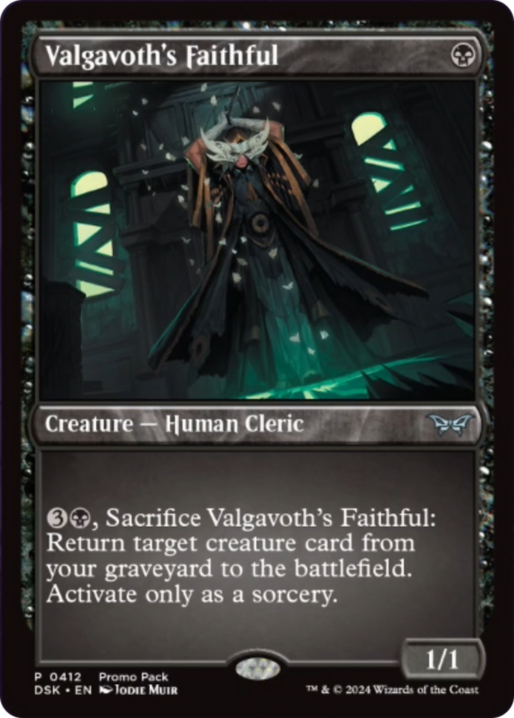 Valgavoth's Faithful (Promo Pack) [Duskmourn: House of Horror Promos] - Magic: The Gathering - Card Brawlers | Quebec | Canada |