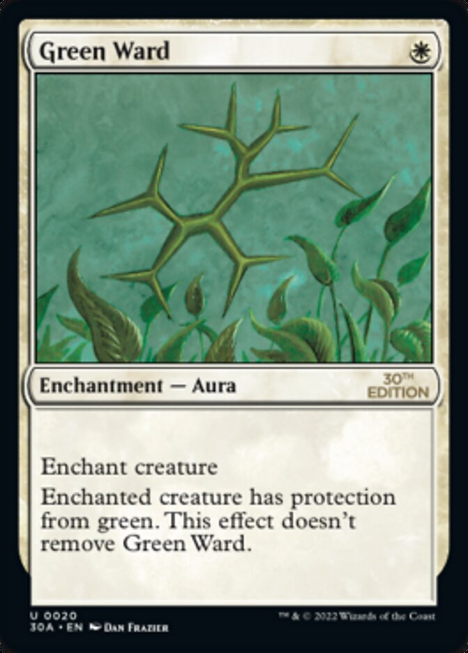 Green Ward [30th Anniversary Edition] - Magic: The Gathering - Card Brawlers | Quebec | Canada |
