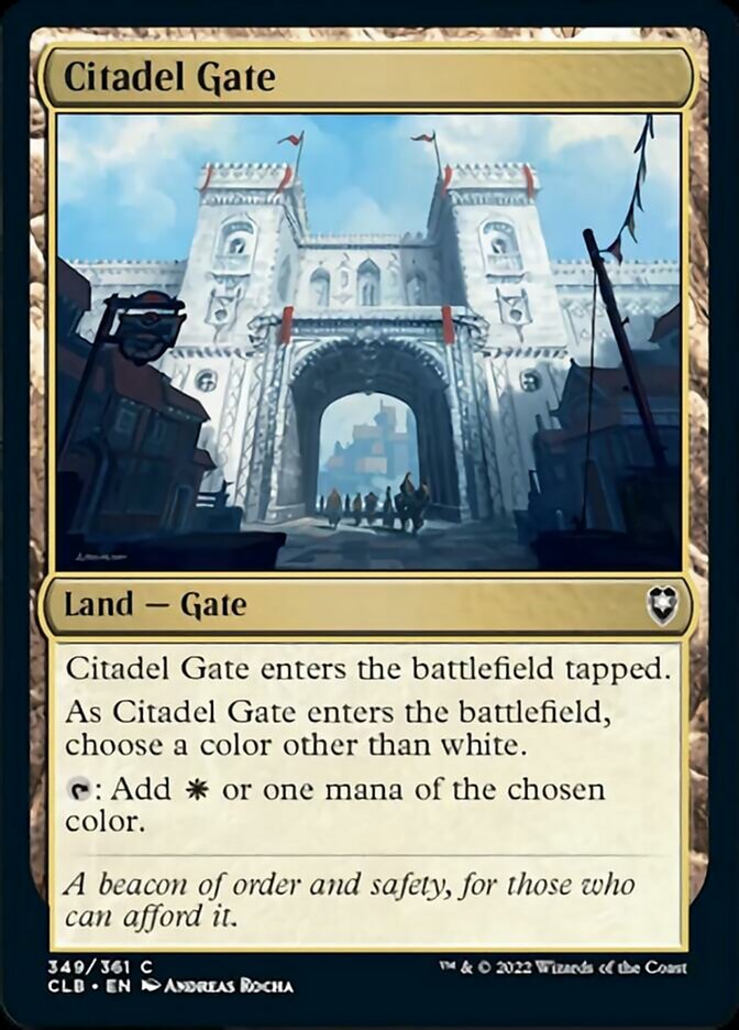 Citadel Gate [Commander Legends: Battle for Baldur's Gate] - Magic: The Gathering - Card Brawlers | Quebec | Canada |