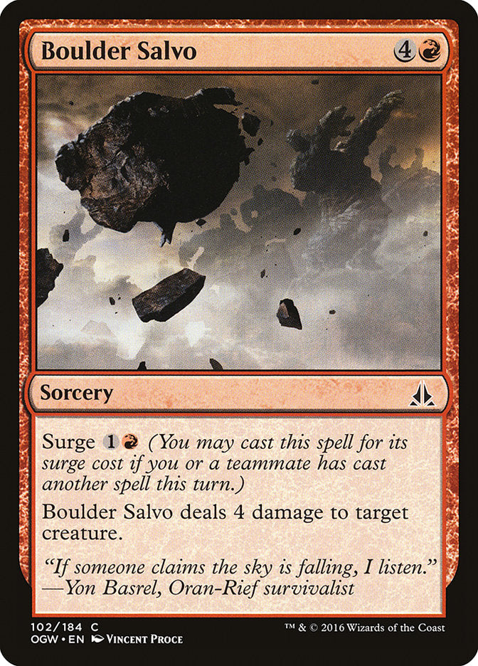 Boulder Salvo [Oath of the Gatewatch] - Magic: The Gathering - Card Brawlers | Quebec | Canada |