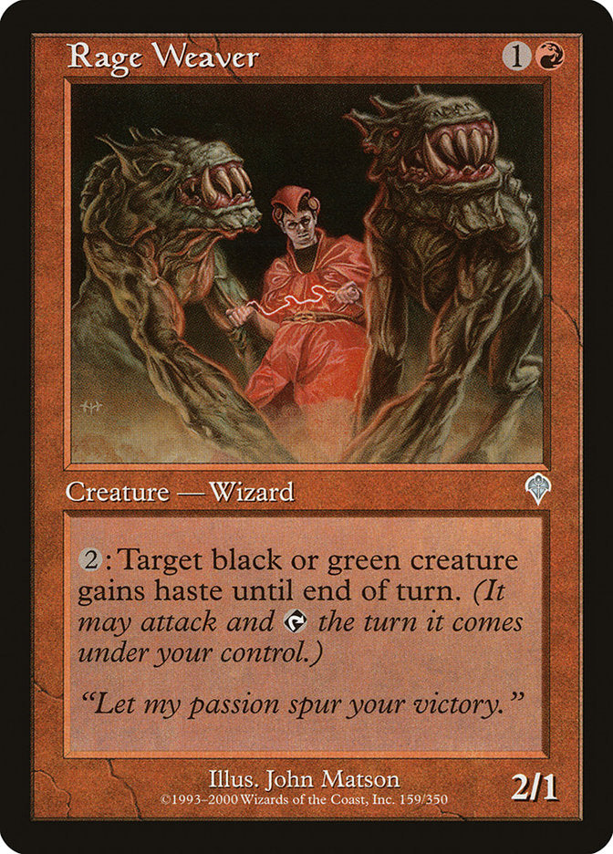 Rage Weaver [Invasion] - Magic: The Gathering - Card Brawlers | Quebec | Canada |
