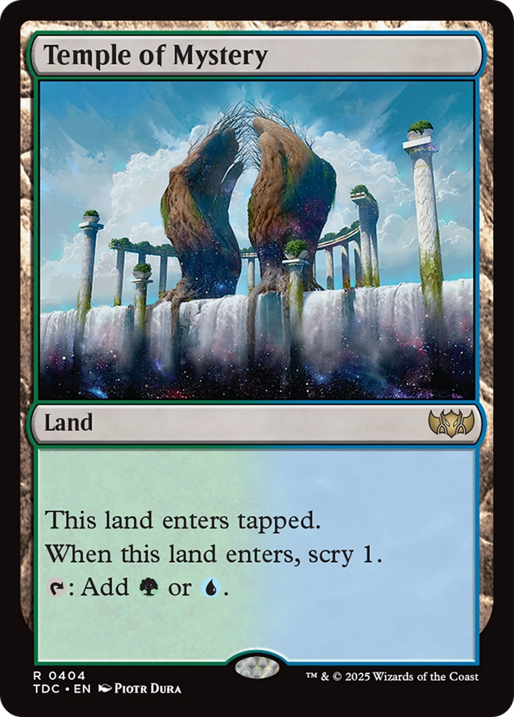 Temple of Mystery [Tarkir: Dragonstorm Commander] - Magic: The Gathering - Card Brawlers | Quebec | Canada |