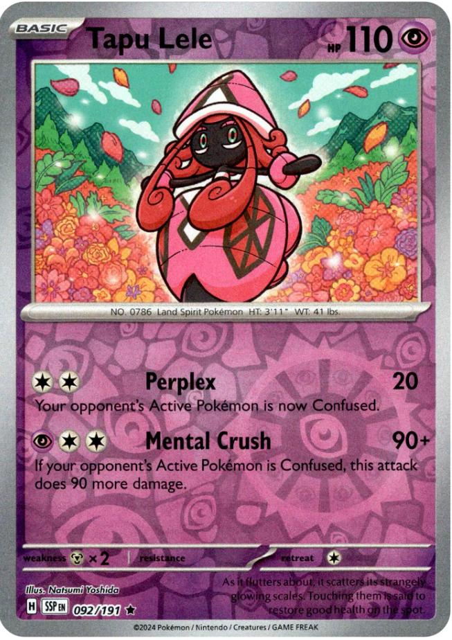 Tapu Lele (092/191) [Scarlet & Violet: Surging Sparks] - Pokémon - Card Brawlers | Quebec | Canada |