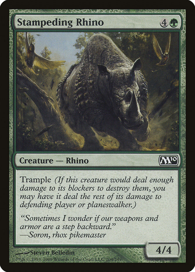 Stampeding Rhino [Magic 2010] - Magic: The Gathering - Card Brawlers | Quebec | Canada |