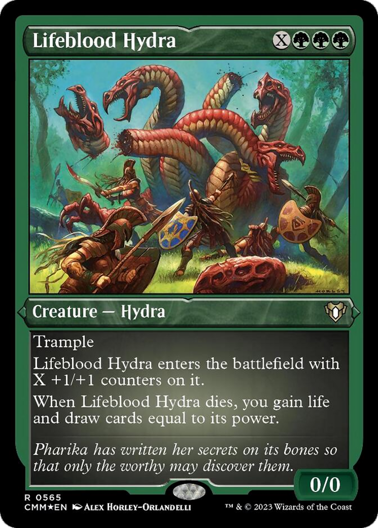 Lifeblood Hydra (Foil Etched) [Commander Masters] - Magic: The Gathering - Card Brawlers | Quebec | Canada |