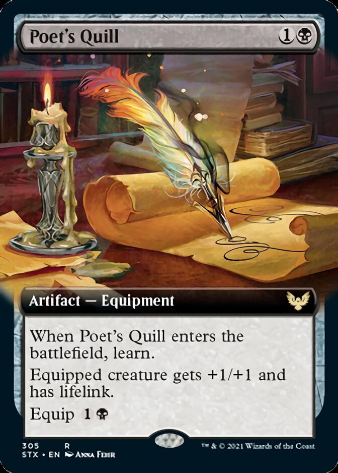 Poet's Quill (Extended Art) [Strixhaven: School of Mages] - Magic: The Gathering - Card Brawlers | Quebec | Canada |