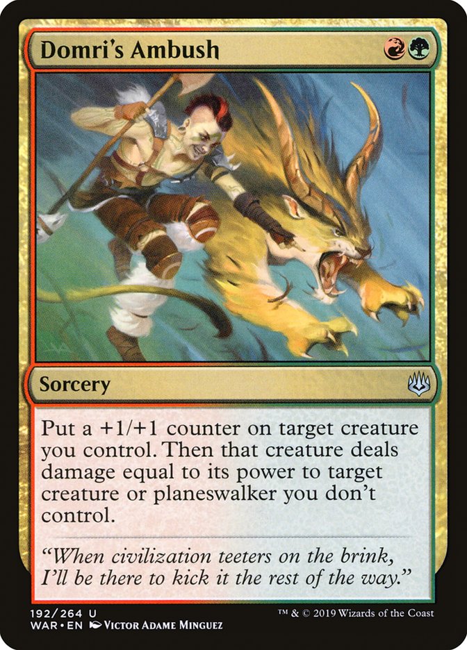 Domri's Ambush [War of the Spark] - Magic: The Gathering - Card Brawlers | Quebec | Canada |