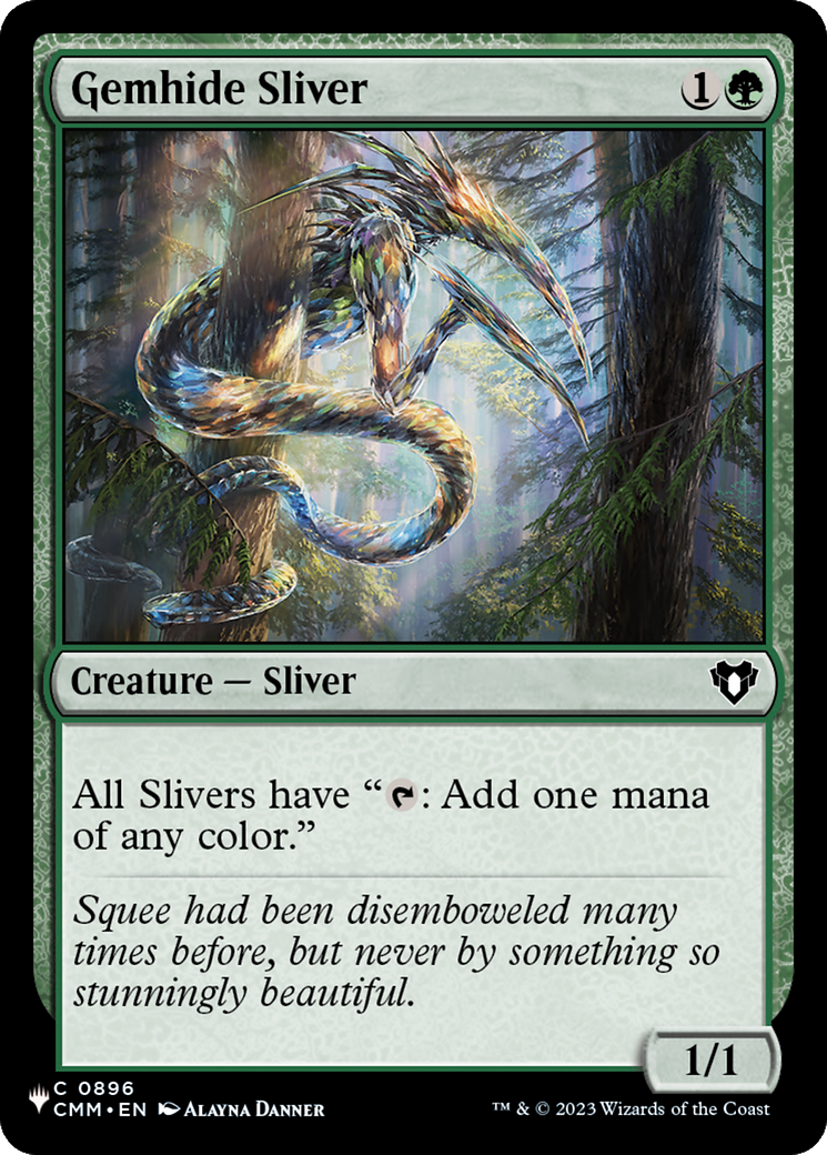 Gemhide Sliver (CMM) [The List] - Magic: The Gathering - Card Brawlers | Quebec | Canada |