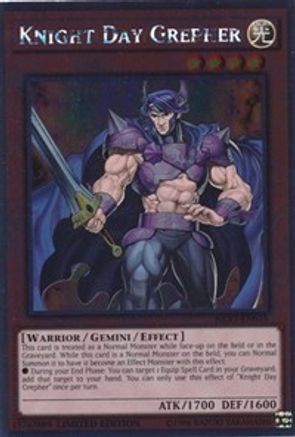 Knight Day Grepher [NKRT-EN015] Platinum Rare - Yu-Gi-Oh! - Card Brawlers | Quebec | Canada |