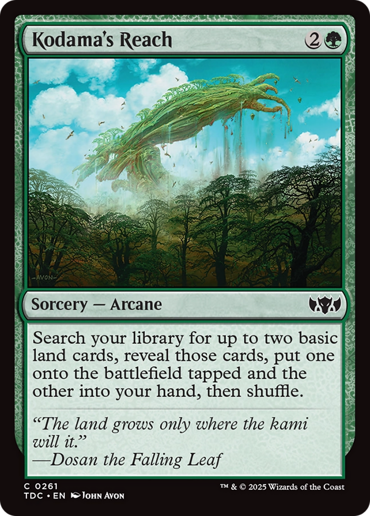 Kodama's Reach [Tarkir: Dragonstorm Commander] - Magic: The Gathering - Card Brawlers | Quebec | Canada |