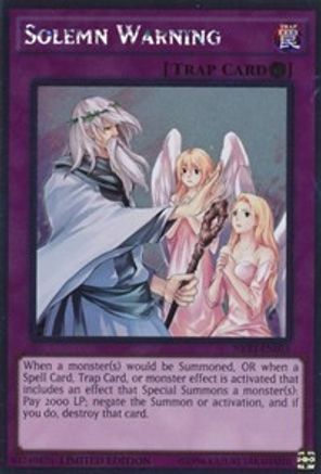 Solemn Warning [NKRT-EN035] Platinum Rare - Yu-Gi-Oh! - Card Brawlers | Quebec | Canada |