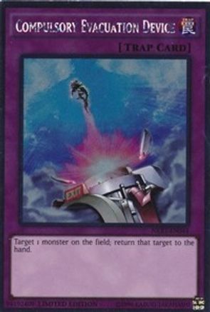 Compulsory Evacuation Device [NKRT-EN044] Platinum Rare - Yu-Gi-Oh! - Card Brawlers | Quebec | Canada |