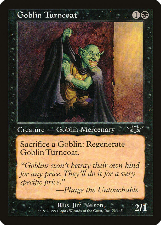 Goblin Turncoat [Legions] - Magic: The Gathering - Card Brawlers | Quebec | Canada |