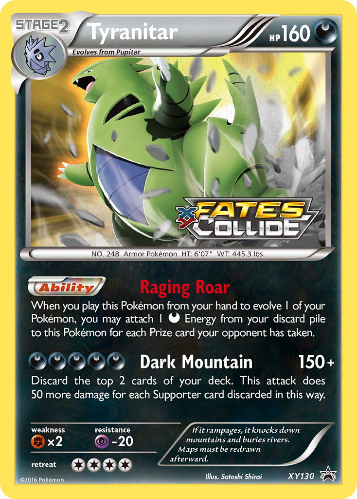 Tyranitar (XY130) [XY: Black Star Promos] - Pokémon - Card Brawlers | Quebec | Canada |