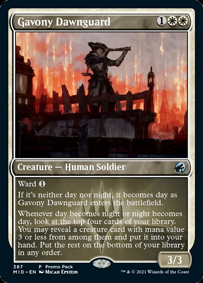 Gavony Dawnguard (Promo Pack) [Innistrad: Midnight Hunt Promos] - Magic: The Gathering - Card Brawlers | Quebec | Canada |