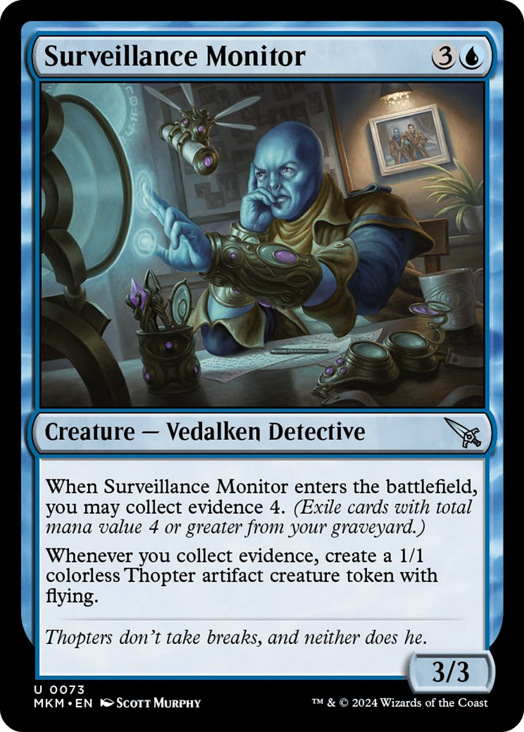 Surveillance Monitor (White) [Murders at Karlov Manor] - Magic: The Gathering - Card Brawlers | Quebec | Canada |
