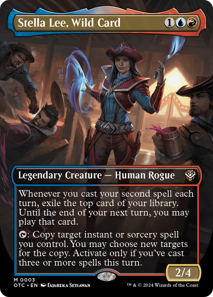 Stella Lee, Wild Card (Borderless) [Outlaws of Thunder Junction Commander] - Magic: The Gathering - Card Brawlers | Quebec | Canada |
