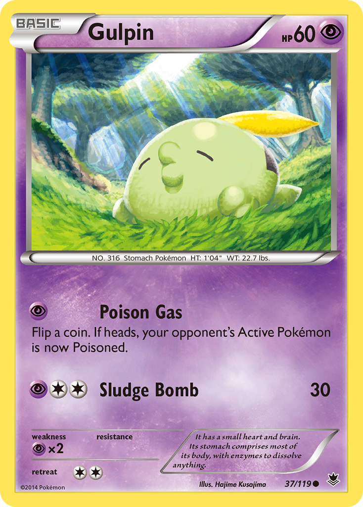 Gulpin (37/119) [XY: Phantom Forces] - Pokémon - Card Brawlers | Quebec | Canada |