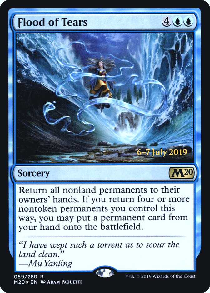 Flood of Tears [Core Set 2020 Prerelease Promos] - Magic: The Gathering - Card Brawlers | Quebec | Canada |