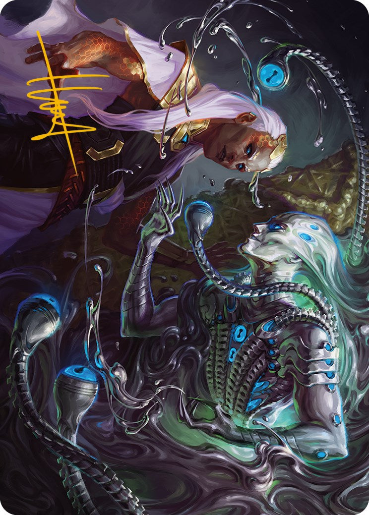 Mirage Mockery Art Card (Gold-Stamped Signature) [Phyrexia: All Will Be One Art Series] - Magic: The Gathering - Card Brawlers | Quebec | Canada |
