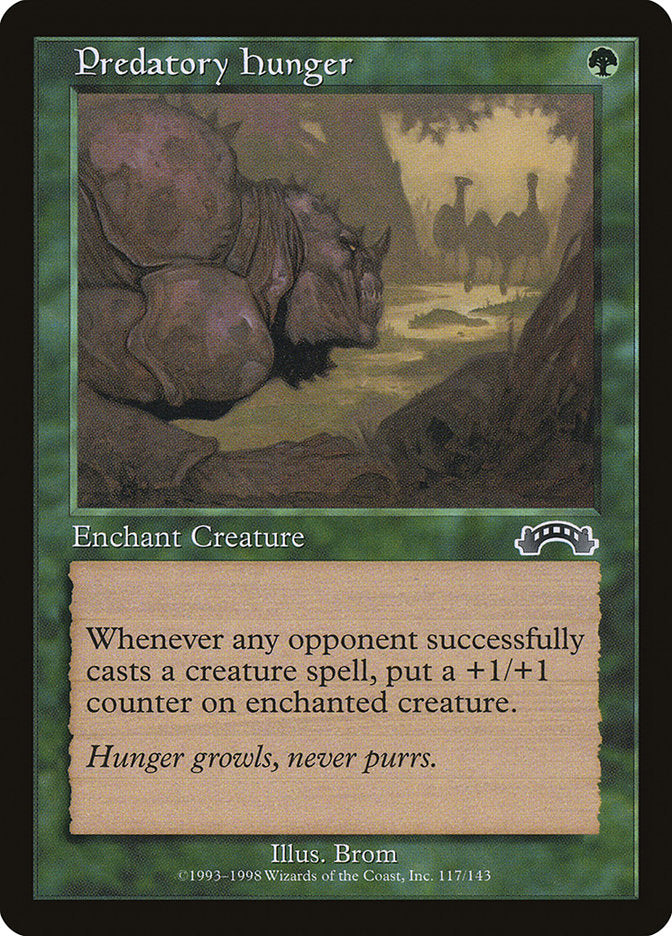 Predatory Hunger [Exodus] - Magic: The Gathering - Card Brawlers | Quebec | Canada |