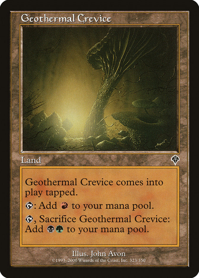 Geothermal Crevice [Invasion] - Magic: The Gathering - Card Brawlers | Quebec | Canada |