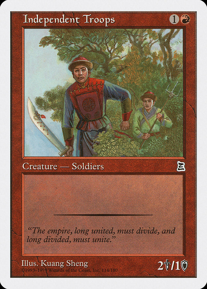 Independent Troops [Portal Three Kingdoms] - Magic: The Gathering - Card Brawlers | Quebec | Canada |
