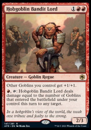 Hobgoblin Bandit Lord (Promo Pack) [Dungeons & Dragons: Adventures in the Forgotten Realms Promos] - Magic: The Gathering - Card Brawlers | Quebec | Canada |