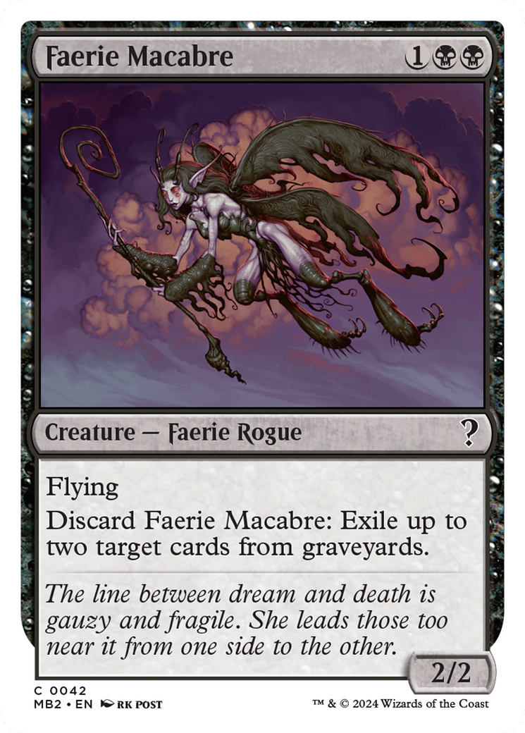 Faerie Macabre (White Border) [Mystery Booster 2] - Magic: The Gathering - Card Brawlers | Quebec | Canada |