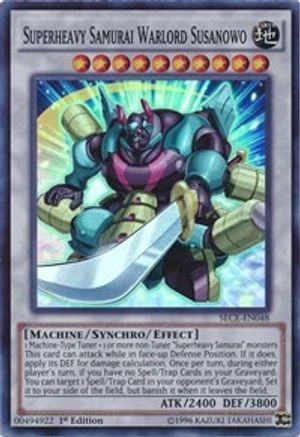Superheavy Samurai Warlord Susanowo [SECE-EN048] Super Rare - Yu-Gi-Oh! - Card Brawlers | Quebec | Canada |