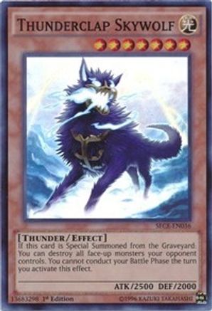 Thunderclap Skywolf [SECE-EN036] Super Rare - Yu-Gi-Oh! - Card Brawlers | Quebec | Canada |