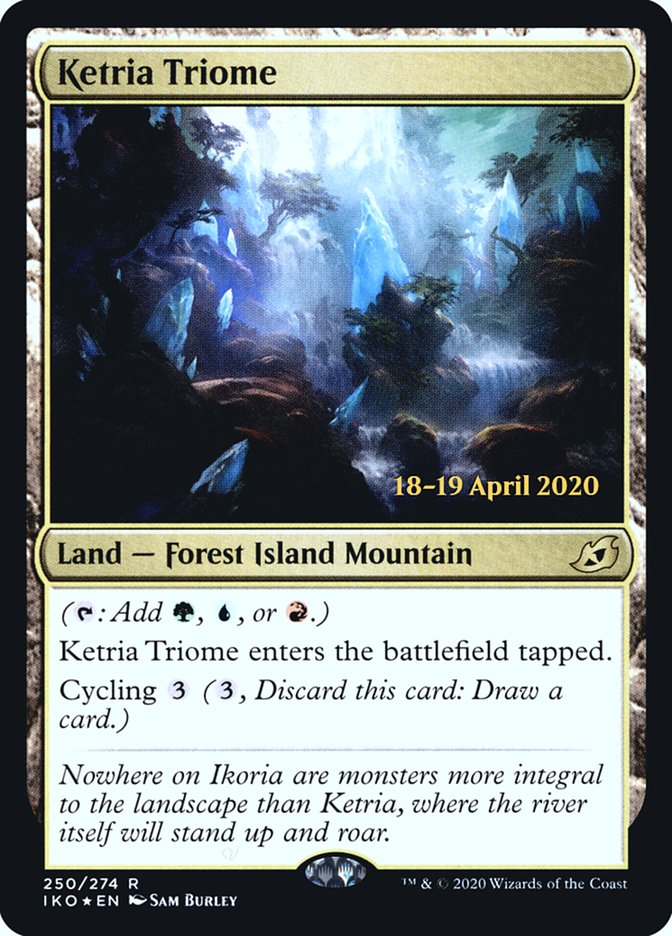 Ketria Triome [Ikoria: Lair of Behemoths Prerelease Promos] - Magic: The Gathering - Card Brawlers | Quebec | Canada |