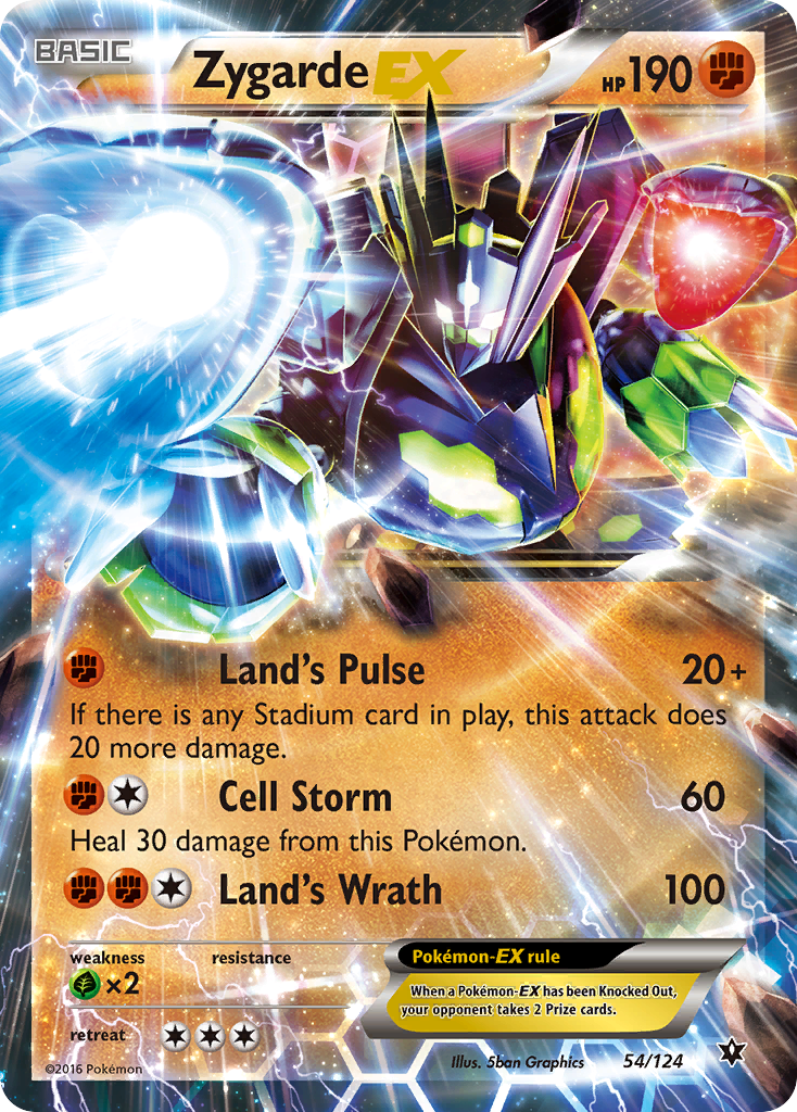 Zygarde EX (54/124) [XY: Fates Collide] - Pokémon - Card Brawlers | Quebec | Canada |