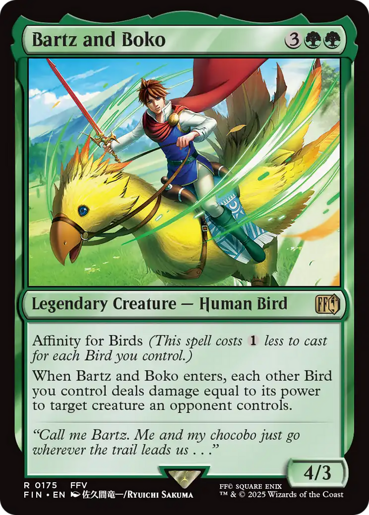 Bartz and Boko [FINAL FANTASY] - Magic: The Gathering - Card Brawlers | Quebec | Canada |
