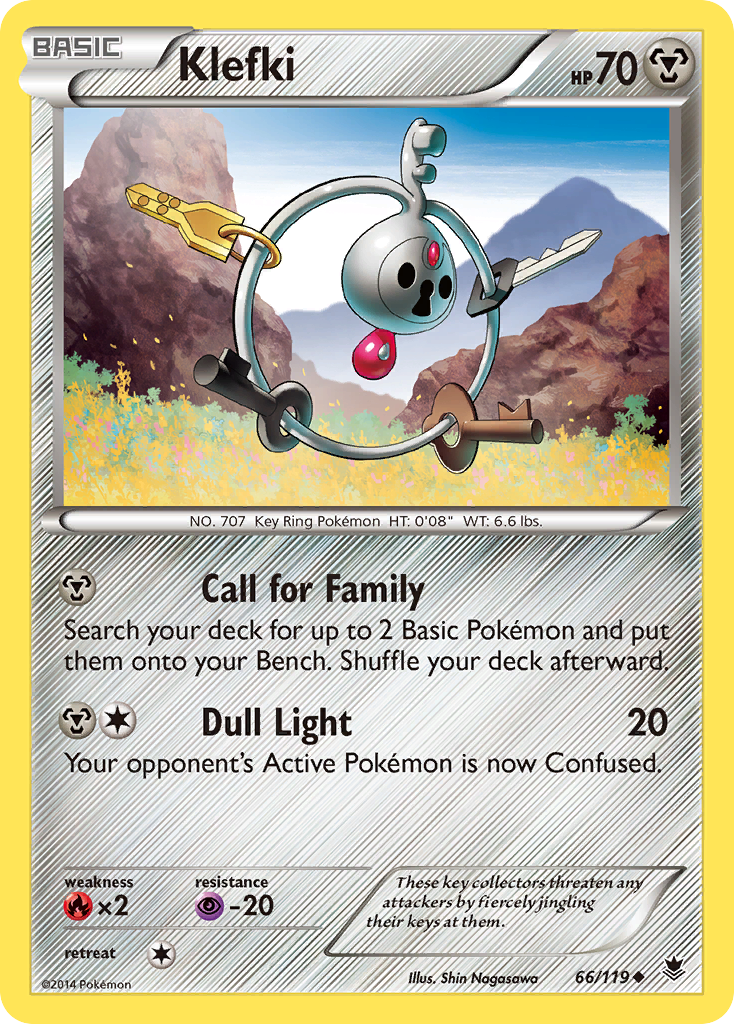 Klefki (66/119) [XY: Phantom Forces] - Pokémon - Card Brawlers | Quebec | Canada |