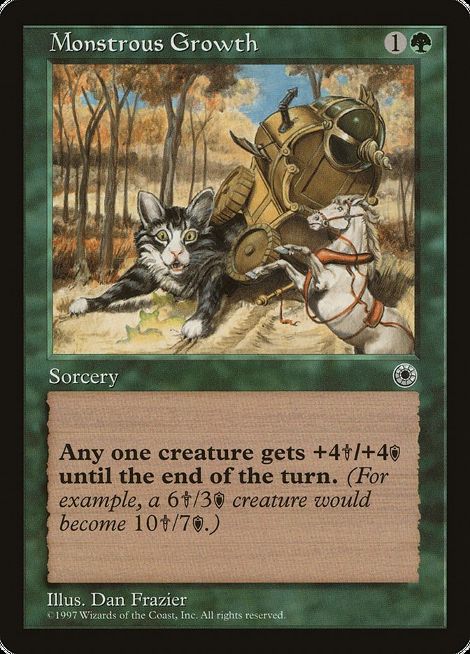 Monstrous Growth (No Flavor Text) [Portal] - Magic: The Gathering - Card Brawlers | Quebec | Canada |