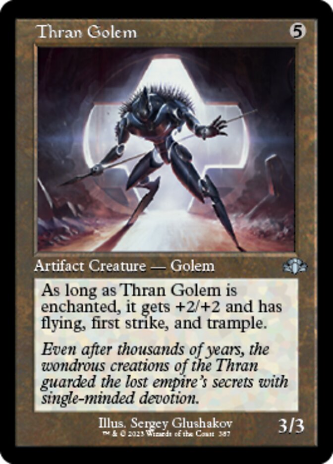 Thran Golem (Retro) [Dominaria Remastered] - Magic: The Gathering - Card Brawlers | Quebec | Canada |